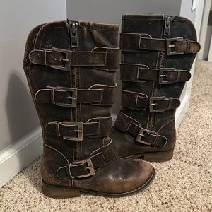 Corral distressed leather boots